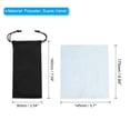 thumbnail image 2 of Uxcell Microfiber Glasses Bag Sunglasses Pouch with Eyeglasses Cleaning Cloth, Black 6 Pack, 2 of 6