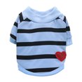 thumbnail image 1 of Camiseta a rayas para perros y gatos, chaleco de algodón para perros y gatos, ropa para mascotas de primavera/verano, camiseta para mascotas pequeñas y medianas, 1 of 5