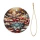thumbnail image 2 of Adorno navideño colgante de Feliz Navidad para árbol de Navidad - Decoraciones colgantes de cerámica para fiestas - Ideas para regalar adornos navideños, 2 of 8