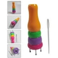 thumbnail image 5 of COCHLOUS French Knitter Wood Yarn Knitting Spool 4 Peg Bead Jewelry Maker DIY Tool, 5 of 8