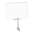 thumbnail image 3 of MAGIDEAL Acrylic Sign Holder with Clamp Aluminum Alloy Clamp Sign Display Clip Swivel for, 3 of 8