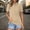 Beige, variant on MAIHAN Womens Tshirts Cotton Loose Fit Summer Tops 2026 Spring Trendy Casual Solid Color Flowy Tops Cute T Shirts Tops Cotton Tee Shirts for Women