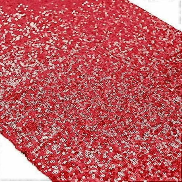 Chemin de Table Paillettes Or Rose pour Mariage/dcoration d'vnements 30 x 180cm (Rouge, 1)
