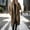 Brown, variant on Olyvenn Women's Winter Double Breasted Wool Coat Long Sleeve Notch Lapel Long Trench Coat Classic Open Front Notched Lapel Blazer Black XXL