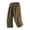 Khaki_001, variant on Domuza Capri Pants for Men 3/4 Long Straight-Leg Sport Shorts Quick Dry Workout Gym Beach Shorts with Zipper Pockets Dark Blue XL
