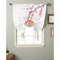 thumbnail image 2 of Japanese Style Mt. Fuji Sakura Window Curtain for Living Room Kitchen Tie-up Roman Curtain Home Decor Balcony Blinds Drapes, 2 of 6