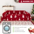 thumbnail image 5 of 71"X118" Loveseat Christmas Couch Cover, Sectional Sofa Covers Sofa Slipcover for 2 Cushion Couch, L Shape Couch Covers for Dogs, Kids, Washable Sofa Blanket, Furniture Protector, Red, 5 of 14