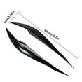 thumbnail image 2 of ZHIMAO 1pair Car Headlight Lamp Eyebrows Cover Trim Stickers For BMW 3 Series F30 F35 2013-18 ABS Plastic Black Car Eyelids Lids Parts, 2 of 9
