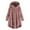 Pink, variant on Lindreshi Winter Coats for Women Plus Size Women Plus Size Button Plush Tops Hooded Loose Cardigan Wool Coat Winter Jacket