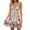 *White, variant on VBVC Women's Boho Floral Spaghetti Strap V Neck Dress , Ladies' Summer Ruffle Hem Swing Slip Dress , Casual Beach Vacation Mini Dresses For Women,Blue,S-2XL