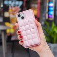 thumbnail image 3 of SaniMore for iPhone 14 Plus (6.7" 2022) Case, Flip PU Leather Diamond-Shaped with Built-in Card Slots, Kickstand and Shockproof Anti-drop Phone Case for iPhone 14 Plus Wallet Shell, Pink, 3 of 8