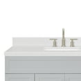 thumbnail image 5 of Ariel Hamlet 54 In. Rectangle Sink Bathroom Vanity With Carrara White Quartz Countertop 1.5 Edge In Grey, 5 of 11