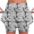 thumbnail image 2 of Aueoeo Womens Skorts Plus Size Skorts for Ladies Floral Printed High Waist Athletic Sports Pants Skirt Casual Shorts L, 2 of 6