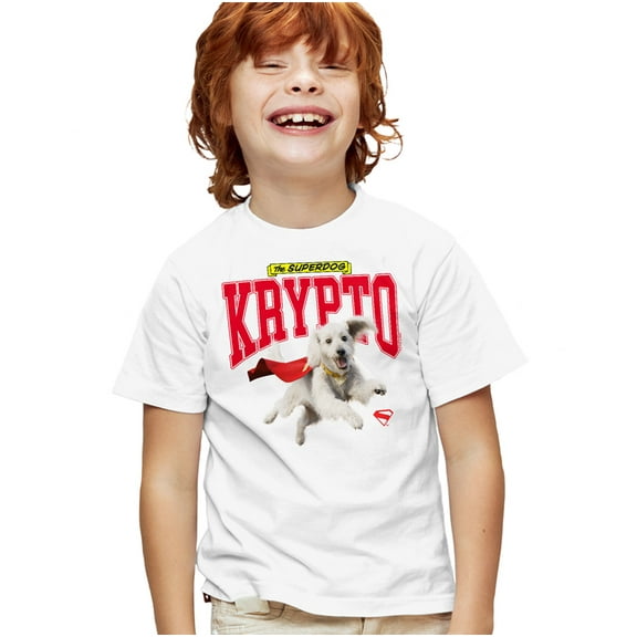 Superman 2025 Krypto College Kids T Shirt for Youth Boys and Girls