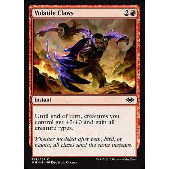 MtG Modern Horizons Common Volatile Claws (Foil) #154