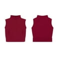thumbnail image 3 of Creative Knitwear Kids Unisex Full Zip Polar Fleece Vest, Crimson, Sizes 12M - Size 6, 3 of 7
