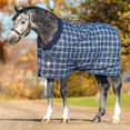 thumbnail image 2 of Rhino Org Stable Blanket VL Med 66 Navy Check, 2 of 2