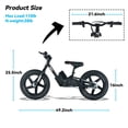 thumbnail image 6 of KKA Electric Balance Dirt Bike for Kids, Ages 5-10, 200W Motor, 16" Tires, Adjustable Seat, 6 of 10