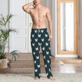thumbnail image 5 of Uemuo Funny Chicken Pattern Men's Wide Leg Palazzo Lounge Pants with Pockets Light Weight Loose Comfy Casual Pajama Pants-XX-Large, 5 of 9