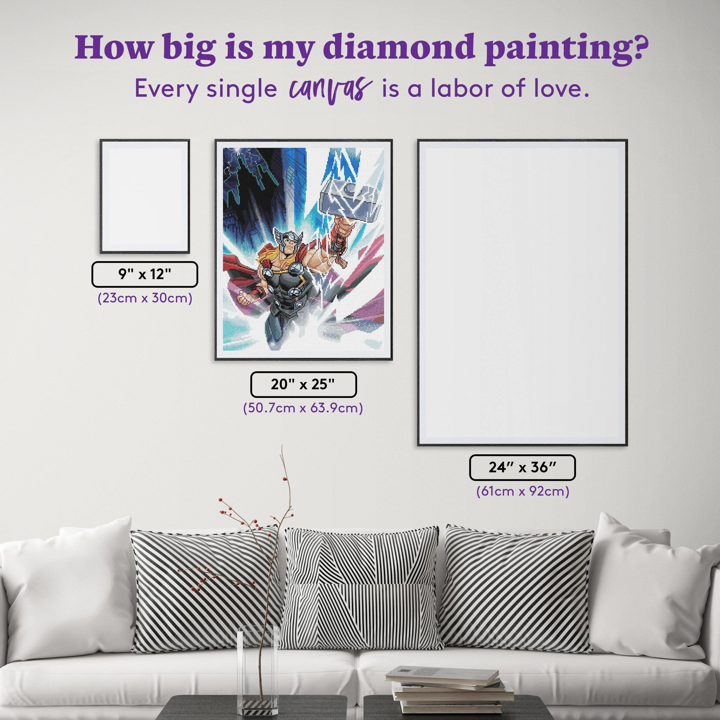 DIAMOND ART CLUB God of Thunder Diamond Painting Kit