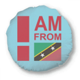 thumbnail image 1 of I Am From Kitts Nevis Round Throw Pillow Home Decoration Cushion, 1 of 3