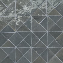 Bedrosians Zagora Triangle Gloss Ceramic Mosaic 12 x 12, Charcoal (10.76 sq. ft./Case)