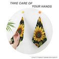 thumbnail image 4 of Orinice Sunflower Reusable Hand Towels, Ultra-Fine Fiber Kitchen Towels for Quick Drying, 30x30cm, Set of 3 4pcs, 4 of 7