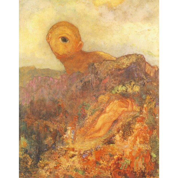 The Cyclops 1898 Poster Print by Odilon Redon Walmart