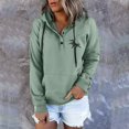 thumbnail image 2 of Vedolay Plus Size Tops Women's Fall Fashion Long Sleeve Pullover Casual Oversized Sweatshirt,Green XXL, 2 of 3
