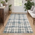 thumbnail image 7 of Washable Area Rug 8x10ft Modern Tartan Plaid Non-Slip Low Pile Rug, Machine Washable Soft Stain Resistant Carpet for Living Room Bedroom Playroom, 7 of 7