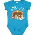 thumbnail image 3 of Inktastic Merry Christmas Cute Nativity Scene Boys or Girls Baby Bodysuit, 3 of 5