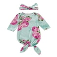 thumbnail image 1 of Nouveau-né Bébé Fille Robe Florale à Venir à la Maison Tenue Bébé Fille Cadeau, 1 of 5