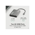 thumbnail image 5 of Plugable USB C to HDMI Adapter, Dual Monitor 4K 60Hz for Apple Mac M1/M2/M3, DisplayLink Multiple Displays for Thunderbolt Macbook or iMac, Driver Required (USBC-6950M), 5 of 5