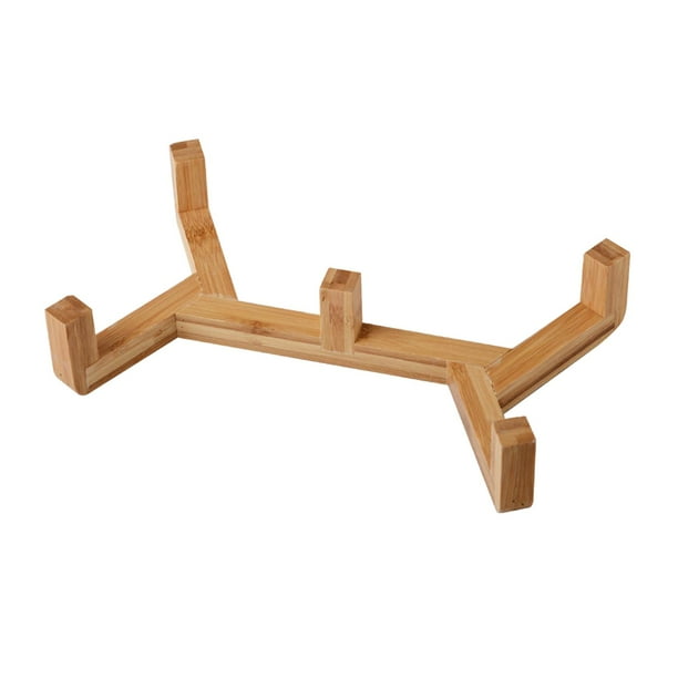 Comedero elevado para perros con 2 ranuras, suministros para mascotas, gatos, madera, comedero lento para mascotas Diámetro 162 cm