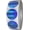 Blue, variant on Yellow Holographic Circle Dot Stickers | 0.75" Inch Round | 500 Pack