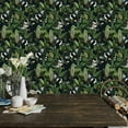 thumbnail image 4 of VEELIKE Tropical Jungle Leaf Wallpaper Peel and Stick Wallpaper 17.7''x354'' Exotic Birds Fruits Floral Wallpaper Removable Self Adhesive Decorative Contact Paper for Walls Cabinets Shelves Bedroom, 4 of 8