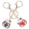 thumbnail image 3 of KAKOWELY 2 llaveros de gato de la suerte japonés, llavero de gato de la suerte, colgantes decorativos para bolsas., 3 of 5