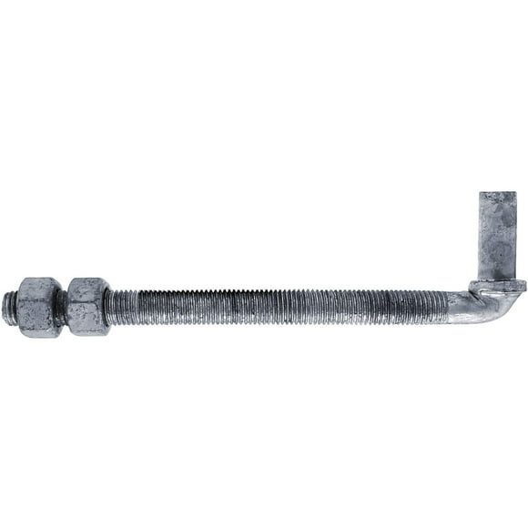 J-Bolt Post Hinge 8" - Hinge Bolts Thru The Post Includes Nuts - J-Bolt Hinge has 5/8" Male Pin - Fence Bolt Though Post Hinge Quantity 1