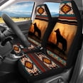thumbnail image 3 of Pzuqiu Wolf Front and Rear Seat Cover Set Non-Slip Breathable Seat Covers for Cars, Full Set Auto Decor Compatible with Most Sedans Trucks SUV, 3 of 10