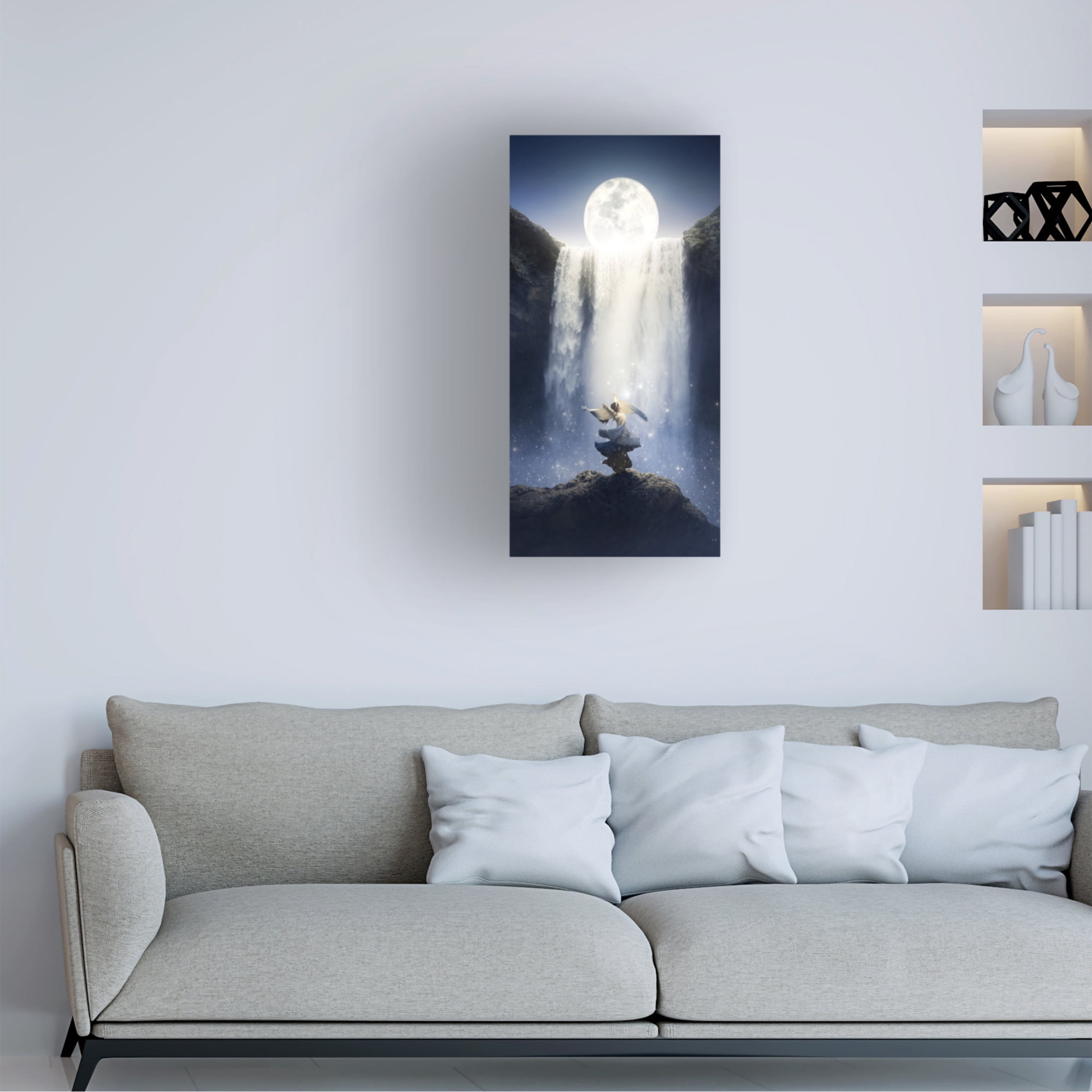 Trademark Fine Art Can Pu Dance under the moon Canvas Wall Art