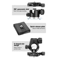 thumbnail image 3 of Compact Travel Camera Tripod, Camera Tripod with Center Column Aluminum Alloy Sturdy 1/4 inch Screw Hole  for Low Angle Shooting for DSLR Video Camcorder, 3 of 7