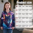 thumbnail image 7 of Uorisanigo Girls Half Zip Collar Sweatshirts Soft School Galaxy Wolf Quarter Zipper Cropped Sweatshirt Oversized Long Sleeve Pullover Jackets for Teen Girls Winter Clothes, 7 of 7
