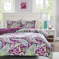 thumbnail image 4 of Home Essence Apartment Kayla Reversible Comforter Mini Set, King, Purple, 4 of 6