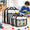 Black-Small, Large, variant on White Small 4 Pack Zippered PVC Building Bricks Storage Bags