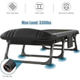 thumbnail image 3 of Gray 6-Position Adjustable Folding Camping Cot, Heavy Duty Lounge Chair with Pillow & Side Pocket, Waterproof Fabric, 450 lbs Capacity, 3 of 6