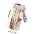 thumbnail image 3 of Large Capacity Water Bottle with Straw, BPA-Free Plastic Tumbler with Handle, Leak-Proof Lid for Herbal Tea, Gym, Office & Travel, 3 of 6