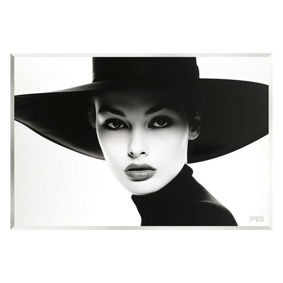 Stupell Industries Female Fashion Portrait Beauty & Fashion Painting Unframed Art Print Wall Art, 15 x 10
