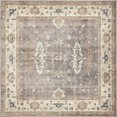 thumbnail image 1 of Unique Loom 3138356 5 x 5 ft. Itzling Salzburg Square Rug, Gray, 1 of 1