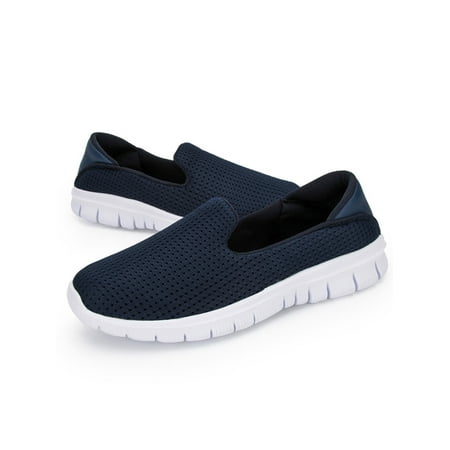 

UKAP Women s Casual Slip-on Shoes Trendy Comfortable Walking Sneakers Flat Non-Slip Breathable Ladies Loafers