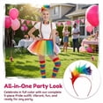 thumbnail image 3 of Forfamy 6 Pcs Rainbow Accessories Set Rainbow Costume for Women Pride Skirt Rainbow Tutu Skirt Headband Socks LGBTQ Gay Pride Accessories Rainbow Outfits, 3 of 6